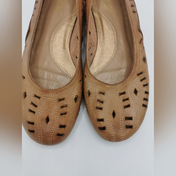 SIZE 8 M - JESSICA Sport, Leather Bohemian Flats 'Katelyn' NWB B60 - Picture 2 of 10